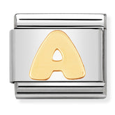 Nomination Composable Classic Link 030101/01 Letter A in 18K Gold